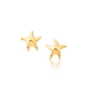 Tiffany & Co. Elsa Peretti 18K Yellow Gold Starfish Stud Earrings